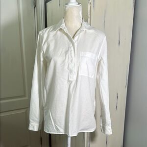 GAP Classic White Pinstripe Shirt